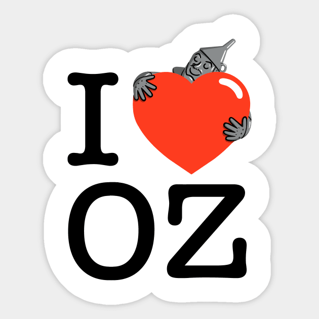 I Love OZ! Sticker by Raffiti